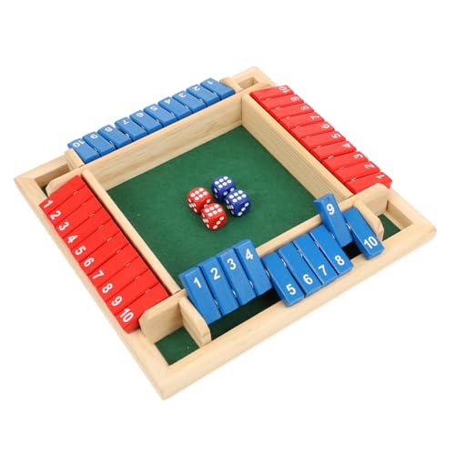 Gatuida Holz Brettspiel mit Zahlen Würfeln Kreatives Party Tragbares Langlebiges Spielbrett für Erwachsene und Unterhaltsames Würfelspiel für Familie und Freunde Gatuida Holz Brettspiel mit Zahlen Würfeln Kreatives Party Tragbares Langlebiges Spielbrett für Erwachsene und Unterhaltsames Würfelspiel für Familie und Freunde von Gatuida