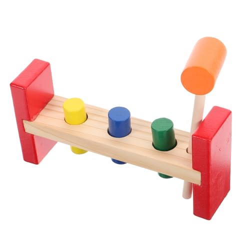 Gatuida Holz mit Nagelklopfer Farbiges Wahrnehmungsspiel für Jahre Handfreundlich Motorische Integrierte Uhr zur Erkennung Montessori Lernspielzeug Gatuida Holz mit Nagelklopfer Farbiges Wahrnehmungsspiel für Jahre Handfreundlich Motorische Integrierte Uhr zur Erkennung Montessori Lernspielzeug von Gatuida