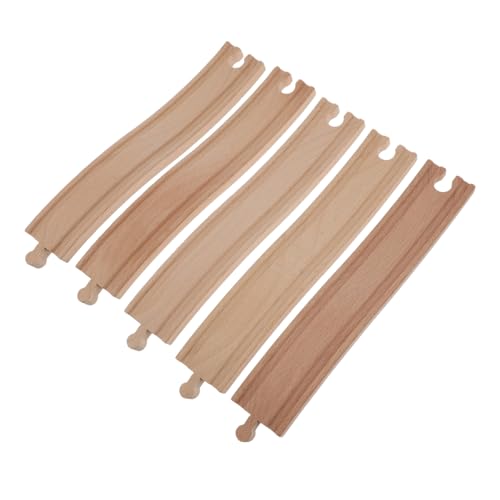 Gatuida Holzeisenbahn Erweiterungsset Gebogenes Schienenset aus Buchenholz für Kompatibel mit Thomas Zug Robustes Lernspielzeug zur Szenengestaltung und Gleisvergrößerung Gatuida Holzeisenbahn Erweiterungsset Gebogenes Schienenset aus Buchenholz für Kompatibel mit Thomas Zug Robustes Lernspielzeug zur Szenengestaltung und Gleisvergrößerung von Gatuida