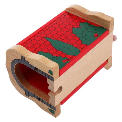 Gatuida Holzeisenbahn Tunnel Zubehör aus Holz Robustes Erweiterungsgleis für Sicherer Roter Höhlentunnel Spielszene für Jungen und Mädchen für Zugset Erweiterung und Kreatives Gatuida Holzeisenbahn Tunnel Zubehör aus Holz Robustes Erweiterungsgleis für Sicherer Roter Höhlentunnel Spielszene für Jungen und Mädchen für Zugset Erweiterung und Kreatives von Gatuida