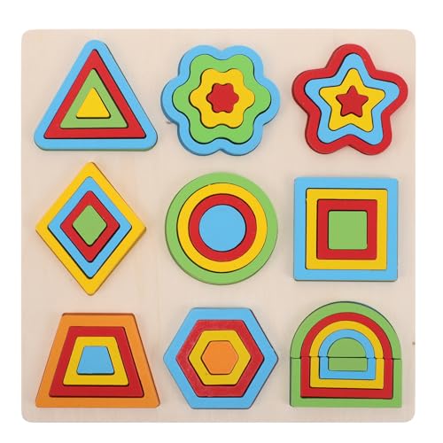 Gatuida Holzpuzzle-Formbrett – Steckpuzzle für Kleinkinder, pädagogisches Formsortierspielzeug, Vorschullernspielzeug für Babys, Mädchen und Jungen Gatuida Holzpuzzle-Formbrett – Steckpuzzle für Kleinkinder, pädagogisches Formsortierspielzeug, Vorschullernspielzeug für Babys, Mädchen und Jungen von Gatuida