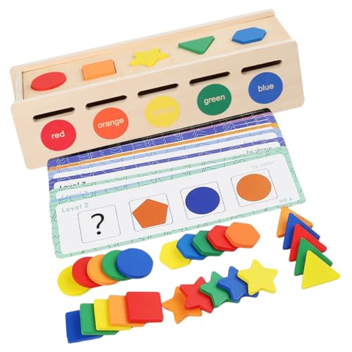 Gatuida Holzsortierspielzeug für Kleinkinder Ab Jahr Montessori Lernspiel für Farbe und Formerkennung Motorische Handliche Holzbausteine für Kreative Entwicklung und Konzentration Gatuida Holzsortierspielzeug für Kleinkinder Ab Jahr Montessori Lernspiel für Farbe und Formerkennung Motorische Handliche Holzbausteine für Kreative Entwicklung und Konzentration von Gatuida