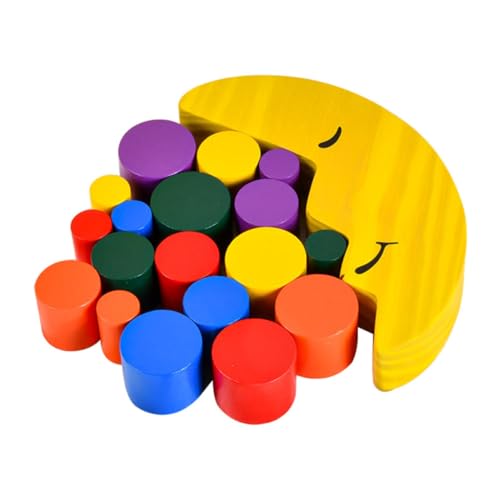 Gatuida Holzspielzeug Moon Form Stapelspiel Balance Lernspielzeug für Motorischer Fähigkeiten Logisches Denken Robust und Langlebig Geeignet für Familien Gruppenspiel Zufällige Farbe Gatuida Holzspielzeug Moon Form Stapelspiel Balance Lernspielzeug für Motorischer Fähigkeiten Logisches Denken Robust und Langlebig Geeignet für Familien Gruppenspiel Zufällige Farbe von Gatuida