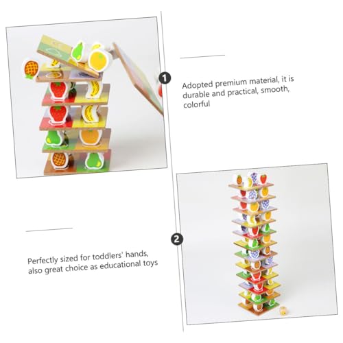 Gatuida Holzspielzeug Stapelturm für Ab Jahren Balancierendes Frucht Design Pädagogisches Lernspielzeug Kreativität Geduld und Feinmotorik Holzklötze Gatuida Holzspielzeug Stapelturm für Ab Jahren Balancierendes Frucht Design Pädagogisches Lernspielzeug Kreativität Geduld und Feinmotorik Holzklötze von Gatuida