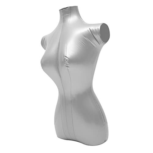 Gatuida Kleidungsausstellungsmodell Minibrille Für Puppen Unterwäsche-ausstellungsstand Geschlecht Körper Mannequin-kleiderständer Schaufensterpuppenkopf Männerkleidung Frauen Pvc Silver von Gatuida