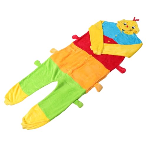 Gatuida Kuschelschlafanzug mit Bunter Raupen-optik Flauschiger Flanell-einteiler für Erwachsene Warme und Weiche Homewear für Winter und Halloween-feiern Xl- Gemütlicher Gatuida Kuschelschlafanzug mit Bunter Raupen-optik Flauschiger Flanell-einteiler für Erwachsene Warme und Weiche Homewear für Winter und Halloween-feiern Xl- Gemütlicher von Gatuida