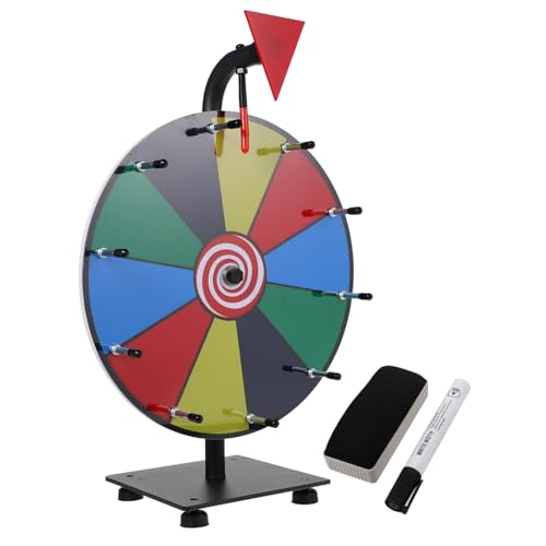Gatuida Leichtes Tragbares Drehspiel mit Farbigen Segmenten Trocken Abwischbar Schnell Montierbar für Firmenfeiern Messen Karneval und Interaktive Spiele Gatuida Leichtes Tragbares Drehspiel mit Farbigen Segmenten Trocken Abwischbar Schnell Montierbar für Firmenfeiern Messen Karneval und Interaktive Spiele von Gatuida