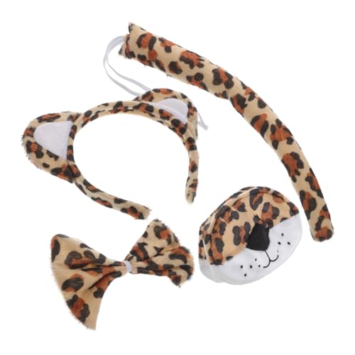 Gatuida Leoparden Kostüm Set Kopfband mit Ohren Nose Prop und Weiches Stoffmaterial Bequemes Cosplay Zubehör für Halloween Kostümparty und Rollenspiele Gatuida Leoparden Kostüm Set Kopfband mit Ohren Nose Prop und Weiches Stoffmaterial Bequemes Cosplay Zubehör für Halloween Kostümparty und Rollenspiele von Gatuida