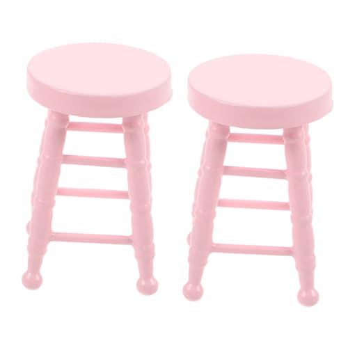 Gatuida Maßstab Robuster Hocker mit Natürlicher Oberfläche Runde Miniatur Möbel für Puppenhaus und Handwerkszubehör Rosa Gatuida Maßstab Robuster Hocker mit Natürlicher Oberfläche Runde Miniatur Möbel für Puppenhaus und Handwerkszubehör Rosa von Gatuida
