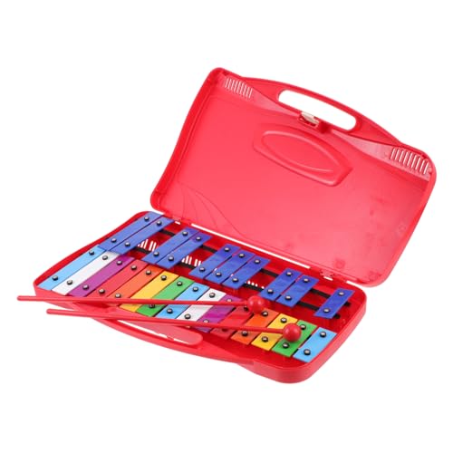 Gatuida Metallophon Rotes Pädagogisches Percussion Instrument für Bunte Tasten Farb und Gehörentwicklung Musikspielzeug zur Frühkindlichen Bildung Gatuida Metallophon Rotes Pädagogisches Percussion Instrument für Bunte Tasten Farb und Gehörentwicklung Musikspielzeug zur Frühkindlichen Bildung von Gatuida