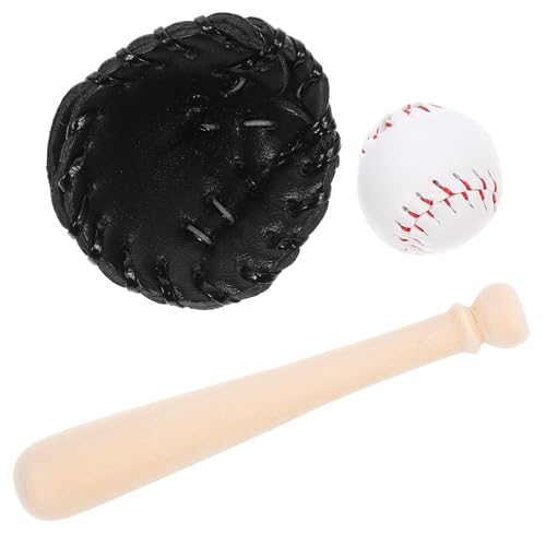Gatuida Mini-Baseball-Set für Puppenhaus – Tiny House Zubehör mit Mini-baseballschläger, Ball Und Handschuh, Sportminiaturen zum Basteln Gatuida Mini-Baseball-Set für Puppenhaus – Tiny House Zubehör mit Mini-baseballschläger, Ball Und Handschuh, Sportminiaturen zum Basteln von Gatuida