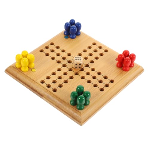Gatuida Mini Tisch Schachspiel aus Robustem Bambus Tragbares Fliegendes Schachspielzeug für Pädagogisch Sicher mit Glatter Oberfläche und Abgerundeten Kanten Gatuida Mini Tisch Schachspiel aus Robustem Bambus Tragbares Fliegendes Schachspielzeug für Pädagogisch Sicher mit Glatter Oberfläche und Abgerundeten Kanten von Gatuida