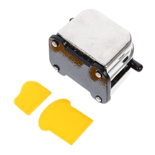 Gatuida Mini Toaster Modell Realistische Miniatur Brotmaschine aus Zinklegierung mit Zwei Broten für Puppenhaus Dekoration und Zubehör für Mikro Szenen und Fotografie Gatuida Mini Toaster Modell Realistische Miniatur Brotmaschine aus Zinklegierung mit Zwei Broten für Puppenhaus Dekoration und Zubehör für Mikro Szenen und Fotografie von Gatuida