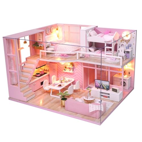 Gatuida Miniatur DIY Hausbausatz aus Holz Handmontiertes Kreativspielzeug für Familie und Freunde Fördert Fantasie und Gemeinsames Basteln Sicher für Aller Altersgruppen Elegantes Design Gatuida Miniatur DIY Hausbausatz aus Holz Handmontiertes Kreativspielzeug für Familie und Freunde Fördert Fantasie und Gemeinsames Basteln Sicher für Aller Altersgruppen Elegantes Design von Gatuida