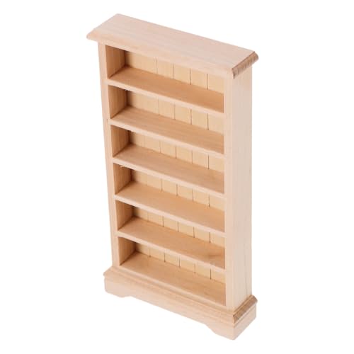 Gatuida Miniatur Holz Bücherregal Puppenhaus Möbel Kleines Display Schrank Miniatur Holzregal für Puppenhaus Zubehör Geschenk Gatuida Miniatur Holz Bücherregal Puppenhaus Möbel Kleines Display Schrank Miniatur Holzregal für Puppenhaus Zubehör Geschenk von Gatuida