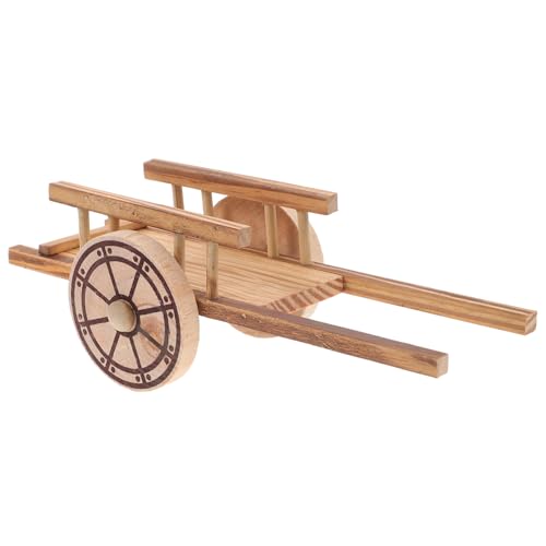 Gatuida Miniatur Holz Wagen Modell Dekorative Miniatur Schubkarre Holzspielzeug Garten Wagen Simulation Farm Trolley Modell für Hausdeko und Bastelprojekte Gatuida Miniatur Holz Wagen Modell Dekorative Miniatur Schubkarre Holzspielzeug Garten Wagen Simulation Farm Trolley Modell für Hausdeko und Bastelprojekte von Gatuida