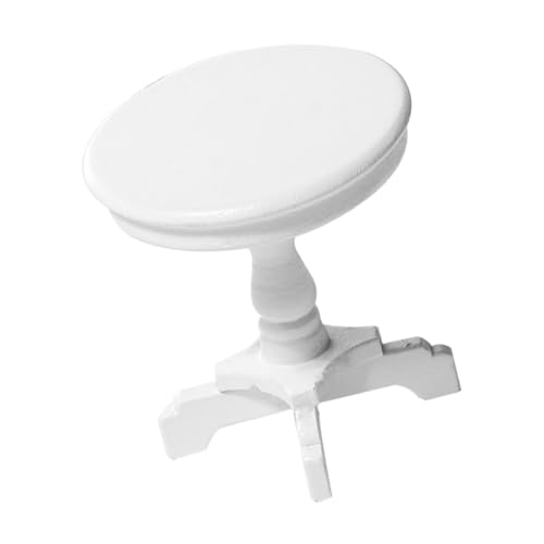 Gatuida Miniatur Runder Holztisch Puppenhaus Möbel Sicher Glatt Dekorativer Kleiner Beistelltisch für Miniaturhaus Wohnzimmer und Schlafzimmer Handgefertigtes Puppenhaus Zubehör Weiß Gatuida Miniatur Runder Holztisch Puppenhaus Möbel Sicher Glatt Dekorativer Kleiner Beistelltisch für Miniaturhaus Wohnzimmer und Schlafzimmer Handgefertigtes Puppenhaus Zubehör Weiß von Gatuida