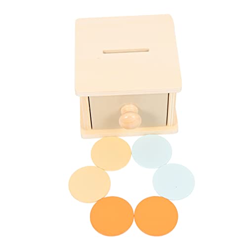 Gatuida Montessori Holzspielzeug Objektpermanenzbox Münzbox Lernspielzeug aus Holz Pädagogisches Motorikspielzeug für Hand Auge Koordination und Logischem Gatuida Montessori Holzspielzeug Objektpermanenzbox Münzbox Lernspielzeug aus Holz Pädagogisches Motorikspielzeug für Hand Auge Koordination und Logischem von Gatuida