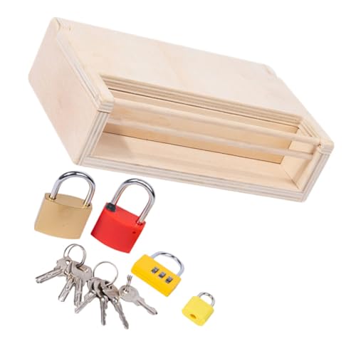 Gatuida Montessori Holzspielzeug Schloss und Schlüssel Lernspielzeug für Kleinkinder Jahre Sicher mit Farbigen Formen Fördert Feinmotorik Kreativität und Eltern Junge Mädchen Interaktion Gatuida Montessori Holzspielzeug Schloss und Schlüssel Lernspielzeug für Kleinkinder Jahre Sicher mit Farbigen Formen Fördert Feinmotorik Kreativität und Eltern Junge Mädchen Interaktion von Gatuida