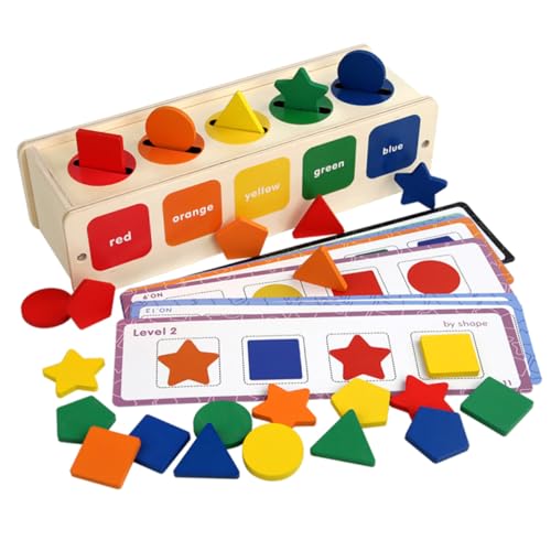 Gatuida Montessori Sensorisches Holz Formensortierer Buntes Lernspielzeug für Kleinkinder Farb und Formwahrnehmung Motorik und Hand Auge Koordination Kompaktes Kinderspielzeug Gatuida Montessori Sensorisches Holz Formensortierer Buntes Lernspielzeug für Kleinkinder Farb und Formwahrnehmung Motorik und Hand Auge Koordination Kompaktes Kinderspielzeug von Gatuida