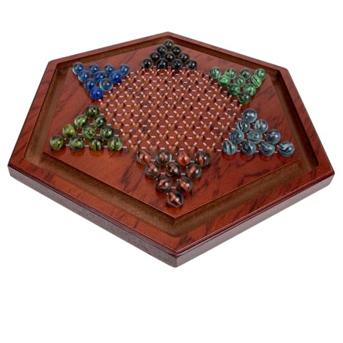 Gatuida Natürliches Holz Chinesisches Checkers Brettspiel für Spieler Glatte Oberfläche ohne Grate Fördert Hand Auge Koordination und Problemlösung für Familien Zuhause und Schule Gatuida Natürliches Holz Chinesisches Checkers Brettspiel für Spieler Glatte Oberfläche ohne Grate Fördert Hand Auge Koordination und Problemlösung für Familien Zuhause und Schule von Gatuida