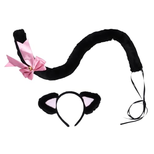 Gatuida Niedliches Katzenohren Haarband und Katzenschwanz Cosplay Party Haarschmuck und Rollenspiel Requisiten für Mädchen und Frauen Schwarz Verstellbar für Karneval und Familienfeiern Gatuida Niedliches Katzenohren Haarband und Katzenschwanz Cosplay Party Haarschmuck und Rollenspiel Requisiten für Mädchen und Frauen Schwarz Verstellbar für Karneval und Familienfeiern von Gatuida