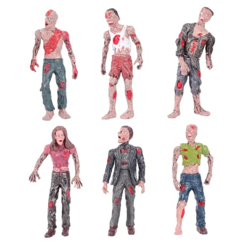 Gatuida Plastik Zombie Figurenset Bewegliche Mini Horror Spielfiguren Dekoratives Modell für Party Deko und Sammler Gatuida Plastik Zombie Figurenset Bewegliche Mini Horror Spielfiguren Dekoratives Modell für Party Deko und Sammler von Gatuida