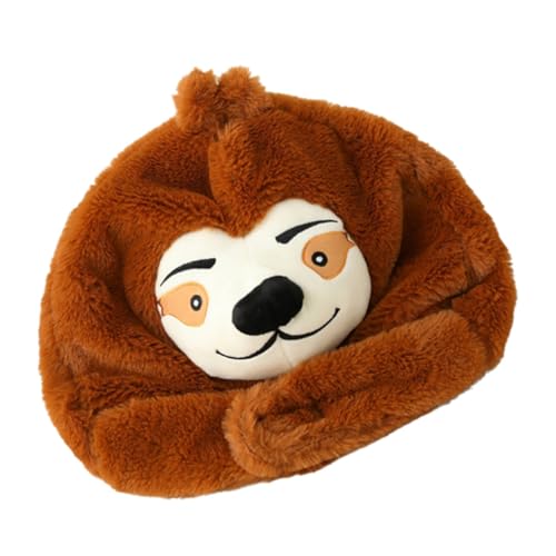 Gatuida Plüsch Baumfaultier Hut Kuschelig Warm Tiermütze Party Kostüm Accessoire Für Erwachsene Gatuida Plüsch Baumfaultier Hut Kuschelig Warm Tiermütze Party Kostüm Accessoire Für Erwachsene von Gatuida