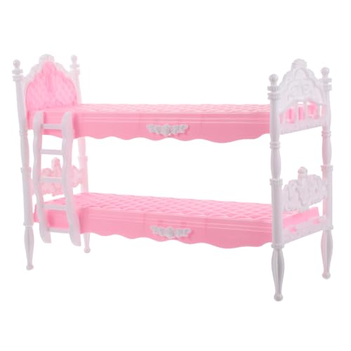 Gatuida Princess Doll Bunk Bed Modell für Mädchen Miniatur Puppenhaus Möbel Doppelt Bett für Rollenspiele Geschenkidee für Geburtstage und Feiertage Detailreich und Spaßig Gatuida Princess Doll Bunk Bed Modell für Mädchen Miniatur Puppenhaus Möbel Doppelt Bett für Rollenspiele Geschenkidee für Geburtstage und Feiertage Detailreich und Spaßig von Gatuida