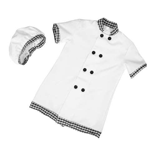 Gatuida Rollenspiel Verkleidungset mit Kochmütze und Schürze für Fantasievolles Halloween und Bühnenaufführungen Gatuida Rollenspiel Verkleidungset mit Kochmütze und Schürze für Fantasievolles Halloween und Bühnenaufführungen von Gatuida