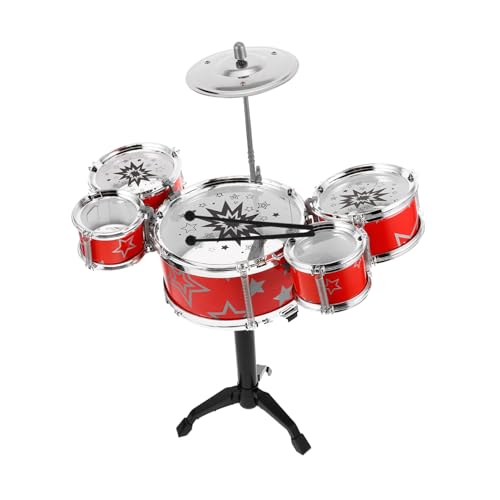 Gatuida Schlagzeug Set Mini Jazz Drum Kit aus Kunststoff für Kleinkinder mit Trommeln Kindgerechtes Musikinstrument zur Rhythmusförderung und Hand Auge koordination Sicheres für Junge Gatuida Schlagzeug Set Mini Jazz Drum Kit aus Kunststoff für Kleinkinder mit Trommeln Kindgerechtes Musikinstrument zur Rhythmusförderung und Hand Auge koordination Sicheres für Junge von Gatuida