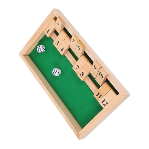 Gatuida Shut The Box Holz Brettspiel mit Würfeln Strategisches Familien Würfelspiel für Erwachsene Interaktives Mathe Spiel Klappbar für Zuhause Bar und Klassenzimmer Gatuida Shut The Box Holz Brettspiel mit Würfeln Strategisches Familien Würfelspiel für Erwachsene Interaktives Mathe Spiel Klappbar für Zuhause Bar und Klassenzimmer von Gatuida