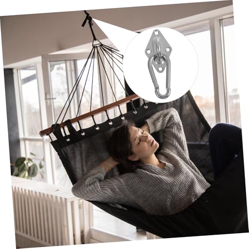 Gatuida Teiliges Hammock Hook aus Rostfreiem Metall Belastbarer Karabinerhaken für Hängematten Schaukel und Fitnessgeräte Geräuscharm Vibrationsarm Vielseitig Einsetzbar für Innen und Gatuida Teiliges Hammock Hook aus Rostfreiem Metall Belastbarer Karabinerhaken für Hängematten Schaukel und Fitnessgeräte Geräuscharm Vibrationsarm Vielseitig Einsetzbar für Innen und von Gatuida