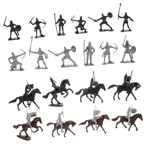 Gatuida Teiliges Miniatur Ritter Figuren mit Pferden Detailreiche Sandtisch Soldaten Modellierung Kompakte Dekoration für Robuste Kunststoff Mini spielfiguren Gatuida Teiliges Miniatur Ritter Figuren mit Pferden Detailreiche Sandtisch Soldaten Modellierung Kompakte Dekoration für Robuste Kunststoff Mini spielfiguren von Gatuida