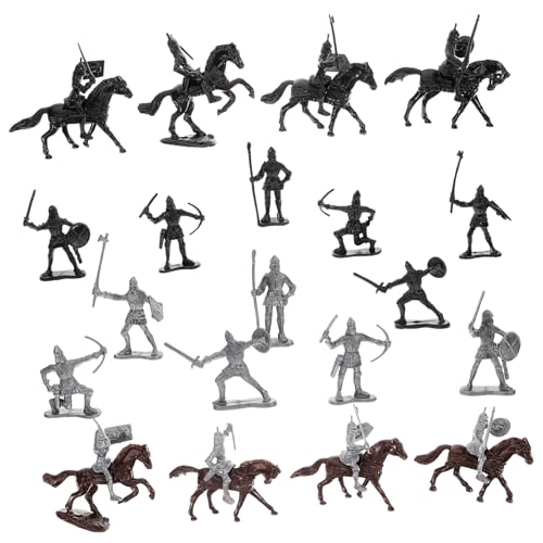 Gatuida Teiliges Miniatur Soldaten Mittelalterliche Ritterfiguren mit Pferden Detailreiche Mini Menschen Figuren für Deko und Hobby Realistische Miniatur Szenen Sicher und Geruchlos Gatuida Teiliges Miniatur Soldaten Mittelalterliche Ritterfiguren mit Pferden Detailreiche Mini Menschen Figuren für Deko und Hobby Realistische Miniatur Szenen Sicher und Geruchlos von Gatuida
