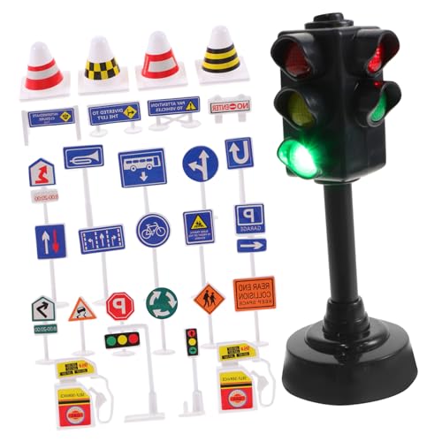 Gatuida Teiliges Verkehrszeichen Spielset für Pädagogisches Lernspielzeug mit Grünem Ampelmodell Strapazierfähiges Kunststoffmaterial Realistische Verkehrsszenen für Spielerische Gatuida Teiliges Verkehrszeichen Spielset für Pädagogisches Lernspielzeug mit Grünem Ampelmodell Strapazierfähiges Kunststoffmaterial Realistische Verkehrsszenen für Spielerische von Gatuida
