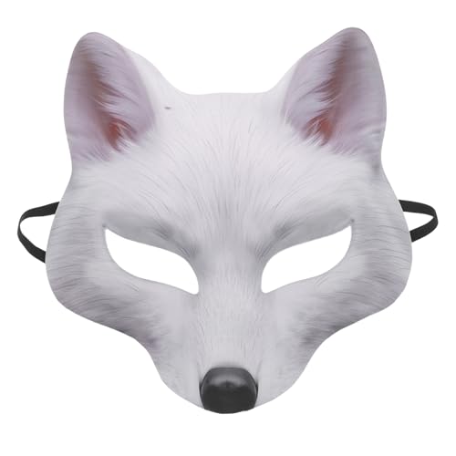 Gatuida Tier-Cosplay-Fuchs-Maske, halbes Gesicht, Halloween-Maskenmaske, kreatives Karnevalsparty-Kostümzubehör für Damen und Herren Gatuida Tier-Cosplay-Fuchs-Maske, halbes Gesicht, Halloween-Maskenmaske, kreatives Karnevalsparty-Kostümzubehör für Damen und Herren von Gatuida