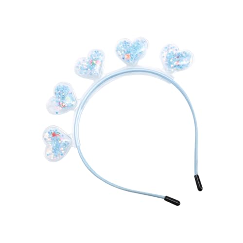 Gatuida Transparentes Quicksand Haarband mit Herzmotiv Mädchen Stirnband für Party Festival und Karneval Modischer Haarschmuck Bequem und Langlebig Auffälliges Accessoire Gatuida Transparentes Quicksand Haarband mit Herzmotiv Mädchen Stirnband für Party Festival und Karneval Modischer Haarschmuck Bequem und Langlebig Auffälliges Accessoire von Gatuida