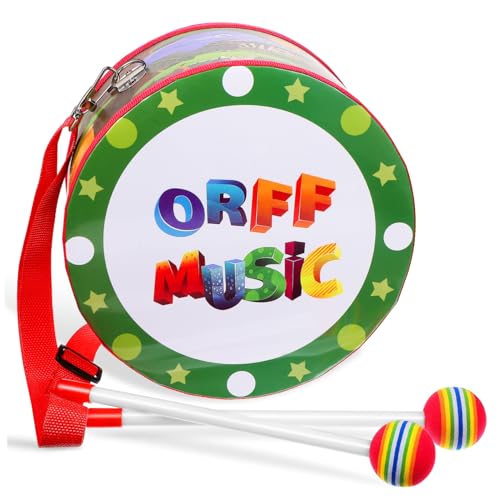 Gatuida Trommel mit Trommelstöcken Pädagogisches Musikinstrument für Kleinkinder Fördert Rhythmusgefühl und Konzentration mit Verstellbarem Tragegurt für Jungen und Mädchen Gatuida Trommel mit Trommelstöcken Pädagogisches Musikinstrument für Kleinkinder Fördert Rhythmusgefühl und Konzentration mit Verstellbarem Tragegurt für Jungen und Mädchen von Gatuida