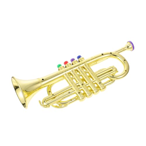 Gatuida Trompete aus Hochwertigem Kunststoff Realistische Simulation mit Klangfunktion Fördert Musikalische Fähigkeiten und Fingerfertigkeit Sicher und Langlebig für Jungen und Mädchen Gatuida Trompete aus Hochwertigem Kunststoff Realistische Simulation mit Klangfunktion Fördert Musikalische Fähigkeiten und Fingerfertigkeit Sicher und Langlebig für Jungen und Mädchen von Gatuida