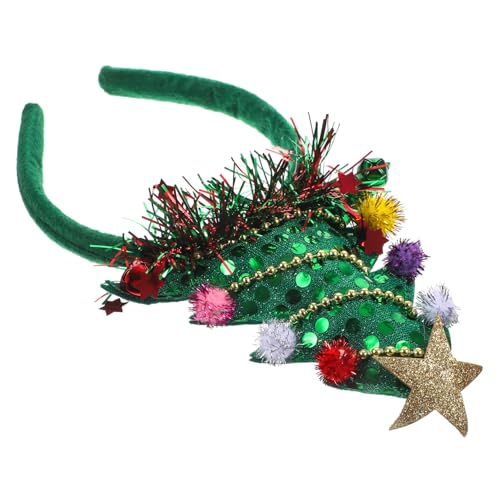 Gatuida Weihnachtsbaum Stirnband mit Glocke Dekoratives Haarband für Party Zubehör für Weihnachten für Festlichkeiten und Kostüme Gatuida Weihnachtsbaum Stirnband mit Glocke Dekoratives Haarband für Party Zubehör für Weihnachten für Festlichkeiten und Kostüme von Gatuida