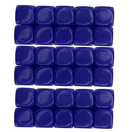 Gavigain 16 mm Kunststoffwürfel, Multipack, DIY-Bastelwürfel, stabil, glatt, pädagogische Mathe-Werkzeuge für Lehrer, Schüler und Homeschooling (Blue) von Gavigain