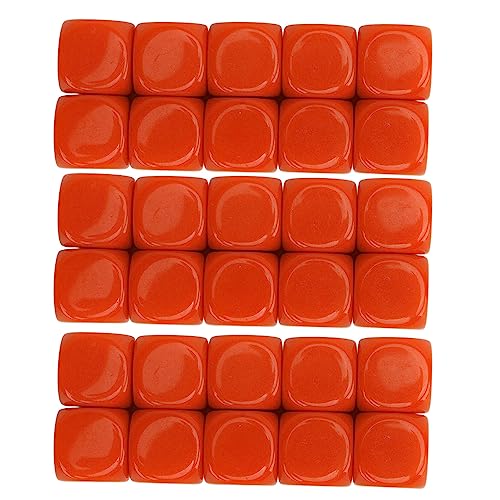 Gavigain 16 mm Kunststoffwürfel, Multipack, DIY-Bastelwürfel, stabil, glatt, pädagogische Mathe-Werkzeuge für Lehrer, Schüler und Homeschooling (Orange, Opening Size: 7-15cm / 2.8-5.9in) von Gavigain