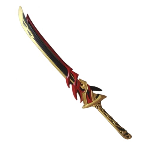 Gaweco Genshin Waffe Redhorn Stonethresher Schwert 40" PU Schaum Arataki Itto Cosplay Requisiten von Gaweco