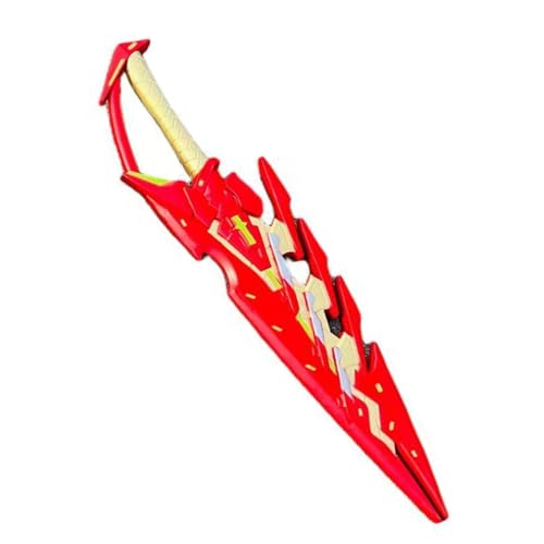 Gaweco Xenoblade's Waffe Pyras Homura Schwert PU Schaum 39" Flamme Säbel Schwerter Cosplay Requisiten Halloween von Gaweco