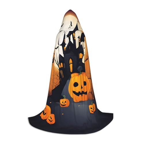 GaxfjRu Halloween-Umhang, Hexenkostüm, Kapuzenmantel, Cosplay, Halloween-Geschenk von GaxfjRu