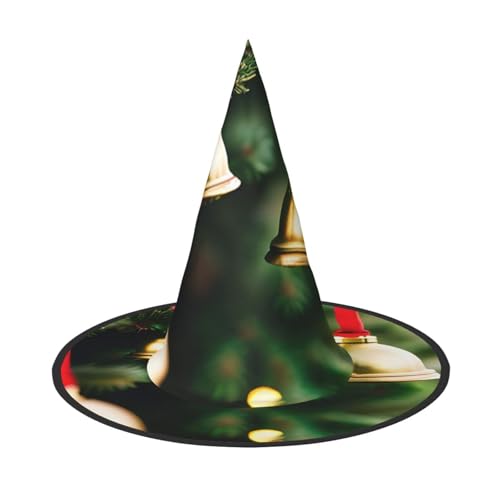 GaxfjRu Weihnachtsbaum und Glocken Druck Halloween Hexenhut Hexe Kostüm Zubehör für Halloween Cosplay Party Urlaub Dekoration 3 Stück GaxfjRu Weihnachtsbaum und Glocken Druck Halloween Hexenhut Hexe Kostüm Zubehör für Halloween Cosplay Party Urlaub Dekoration 3 Stück von GaxfjRu