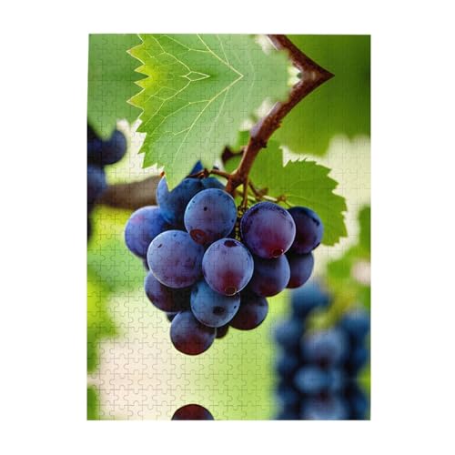 Grape Customized Picture Puzzle - Enticing Jigsaw Puzzle - Ideal for Family Leisure 500 Piece Puzzles for Adults Clearance von GaxfjRu