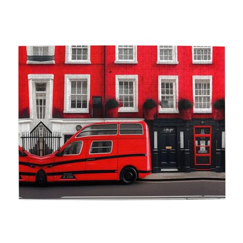 London Street Engage Your Mind - Individuelles 500-teiliges Bilderpuzzle, Puzzle für Erwachsene Kinder, lustig, pädagogisch von GaxfjRu