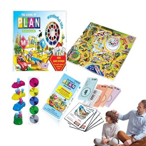 Gazocua Lebensbrettspiel,Reise des Lebens Brettspiel - Interaktives, entscheidungsrelevantes, lehrreiches Familienbrettspiel für Kinder und Teenager, Indoor-Spiel für 2–4 Spieler Gazocua Lebensbrettspiel,Reise des Lebens Brettspiel - Interaktives, entscheidungsrelevantes, lehrreiches Familienbrettspiel für Kinder und Teenager, Indoor-Spiel für 2–4 Spieler von Gazocua